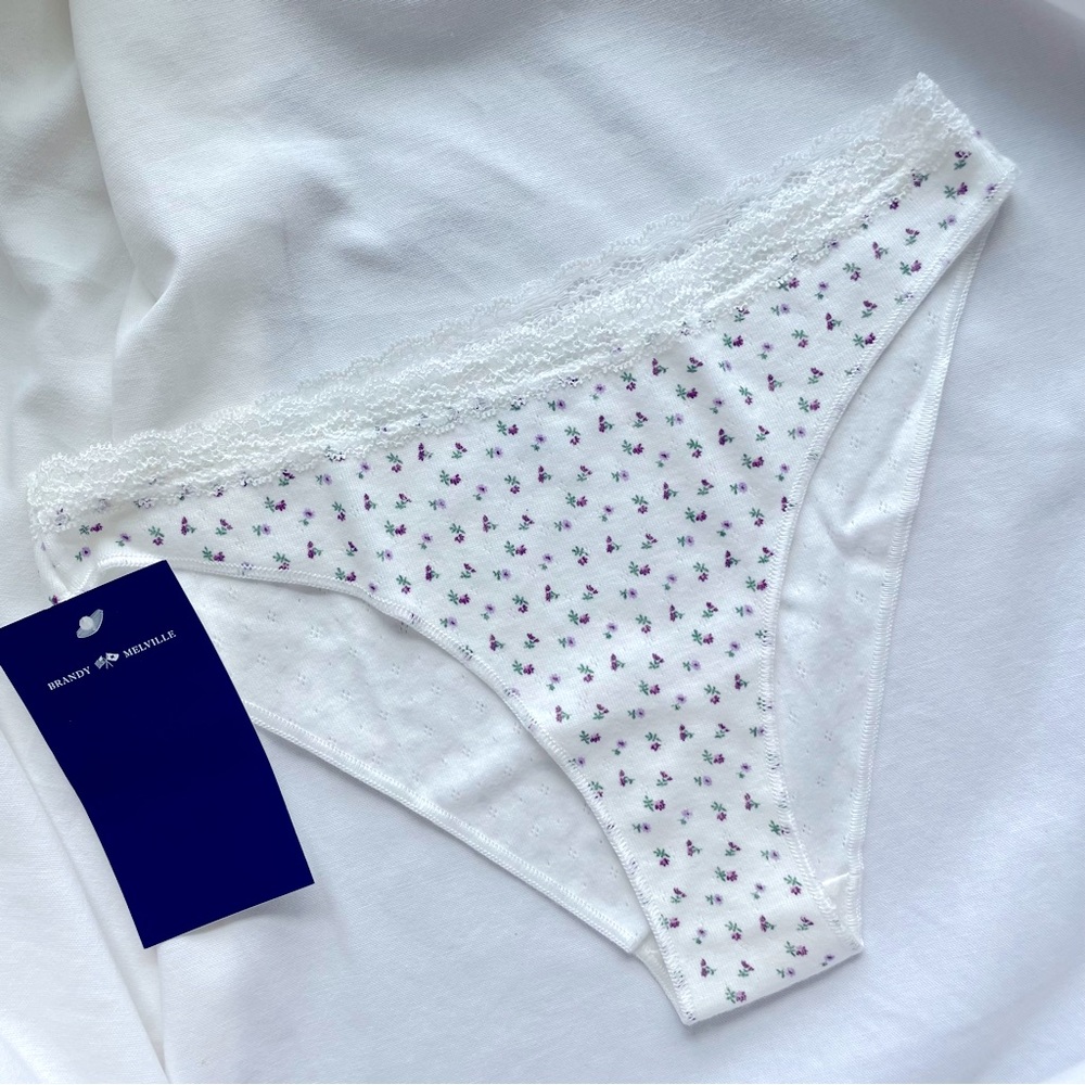 Brandy Melville Floral Eyelet Undies